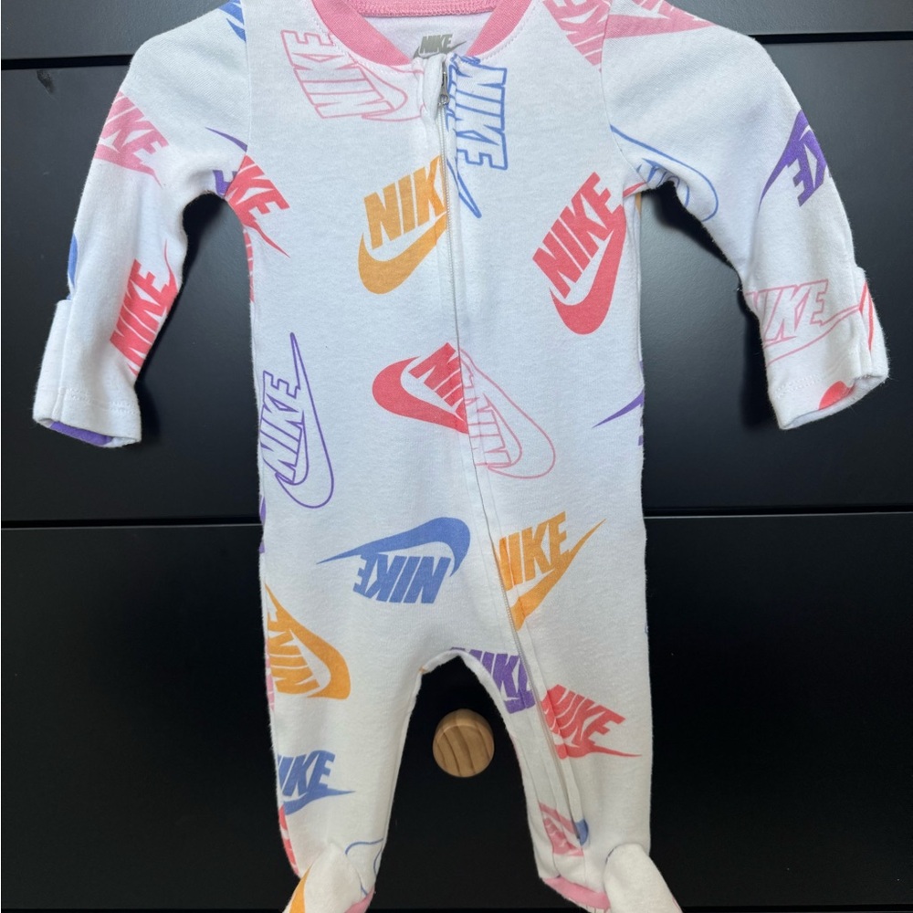 Nike Multicolor Logo Baby Zippy One Piece 3mo
